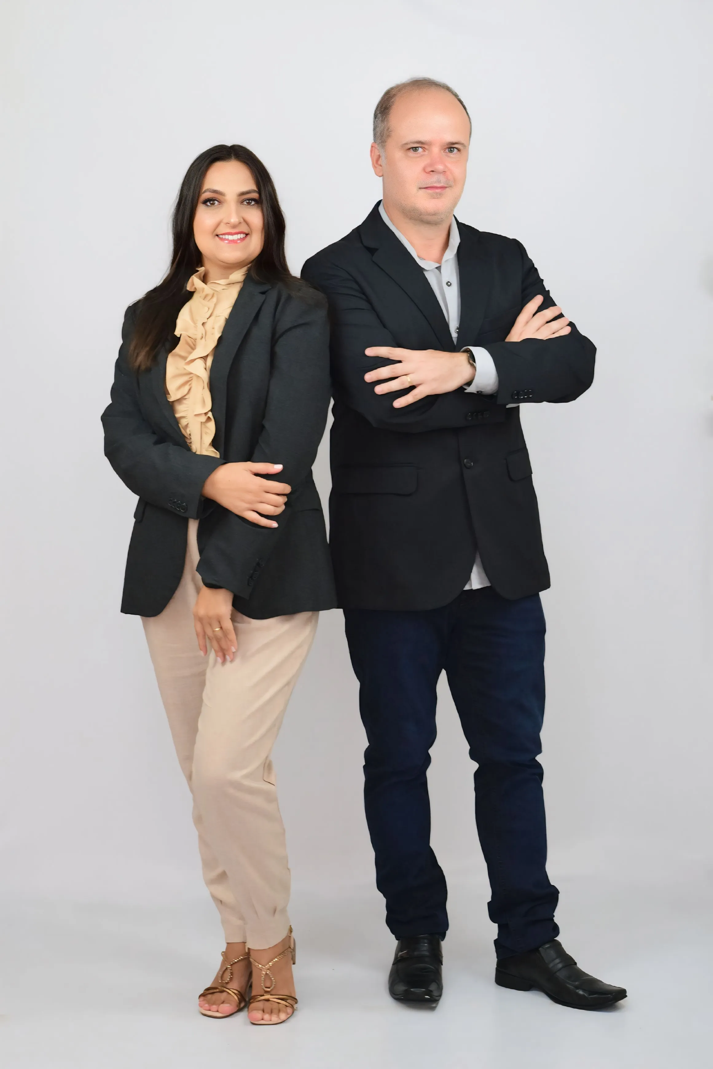 Fábio Silva e Suzana Silva na foto da seção sobre nós na Fábio Silva Contabilidade