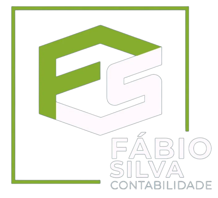 Logo Fábio Silva Contabilidade - Branco e Verde