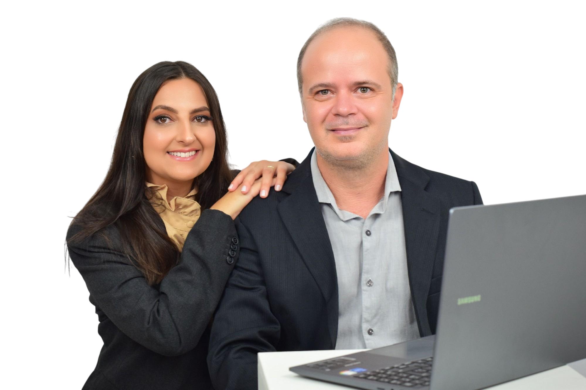 Fábio Silva e Suzana Silva na foto da seção de - Abra sua empresa de forma fácil na Fábio Silva Contabilidade
